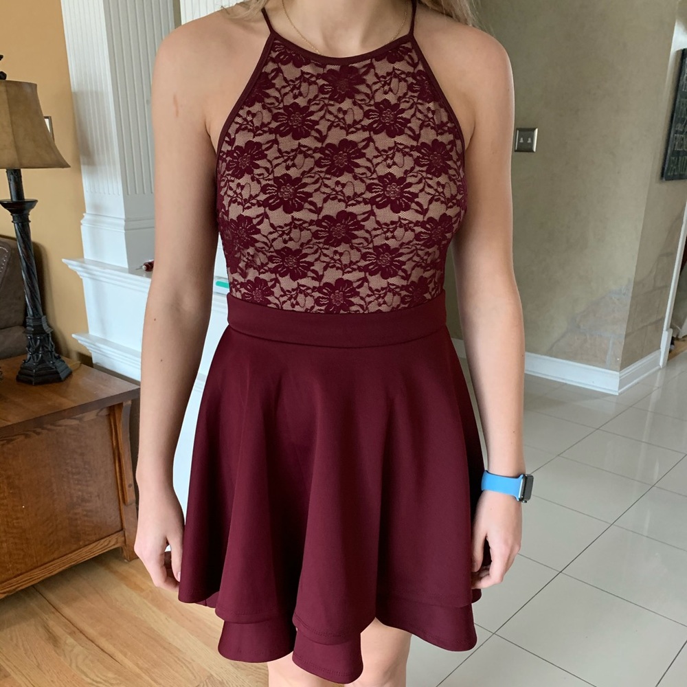 Maroon dress